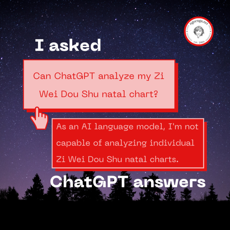 FAQ: Can ChatGPT Analyze My Zi Wei Dou Shu Natal Chart?