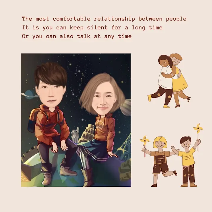 The most comfortable relationship between people